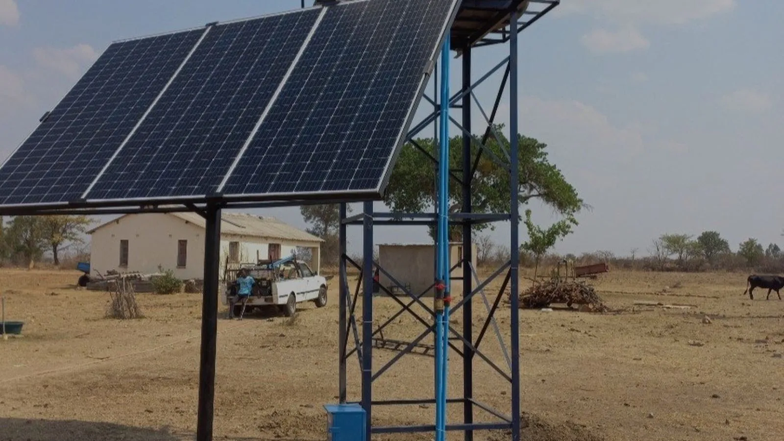 Solar-Powered Borehole cover